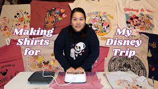 Pressing DTF Transfers with Cricut EasyPress  DIY Disney Shirts [upl. by Gaelan139]