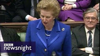 The day Margaret Thatcher resigned  Newsnight archives 1990 [upl. by Ytsirt679]