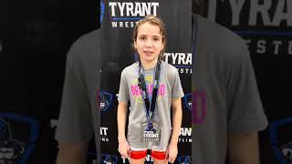 Mckenzie Astorino  Outstanding Wrestler for Finger Lakes Elite 2024 McDonogh Duals [upl. by Onaivatco]