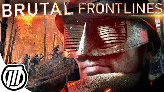 Battlefield 1 BRUTAL Frontlines War  French VS Germans  They Shall Not Pass DLC [upl. by Richmond371]