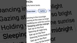 Dancin  Lyrics [upl. by Lyrac956]