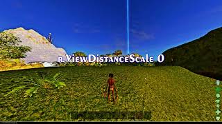 View Distance Scale ARK Survival Ascended Official Server [upl. by Alyled932]