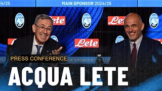 Conferenza stampa di presentazione del Main Sponsor Acqua Lete e delle maglie home e away 202425 [upl. by Stickney]