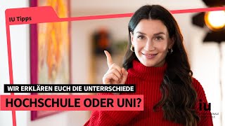 Uni vs Hochschule – Was sind die Unterschiede und wo machst Du am besten Deinen Abschluss [upl. by Lehsreh]