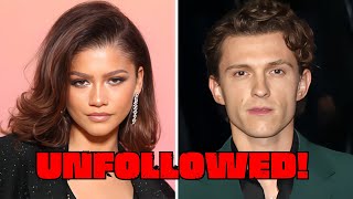 Zendaya SHOCKS Everyone by Unfollowing Tom Holland [upl. by Allemaj]