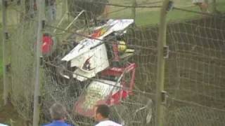 Nic Faas amp Ryan Kaplan Double Flip Kokomo Speedway [upl. by Kcirrek]