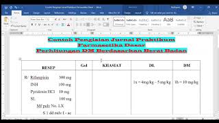 KisahKasihResep DM Isoniazidum [upl. by Rbma]