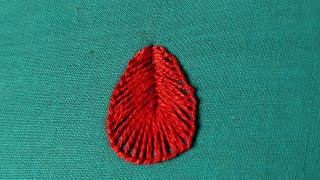 Buttonhole flower stich design  Basic Multani Tanka [upl. by Sirrot259]