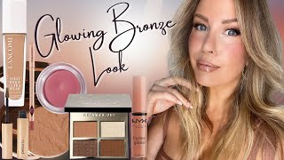 1015 MINUTE BRONZE AND GLOWY MAKEUP TUTORIAL FOR MATURE SKIN  Risa Does Makeup [upl. by Brendis138]