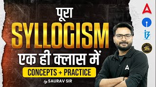 Complete Syllogism  Syllogism Basic Concepts amp Tricks for Bank Exams 2024  Reasoning by Saurav Sir [upl. by Atirehs]