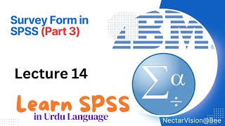 SPSS Questionnaire Survey Data Entry in Urdu Part 3  SPSS Lect 14 [upl. by Ermin]