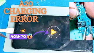 Samsung Galaxy A20 A205f Charging Error Temperature 🌡️ Problem Solution Fix RepairLab1472 [upl. by Neelik]