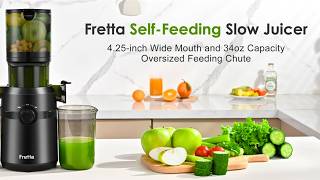 Fretta Slow Masticating Juicer Machines  Best Cold Press Juicer 2024  fruits and Vegetables Juicer [upl. by Atte284]