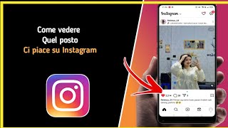 Come vedere i post Ci piace sullultimo Instagram 😱 [upl. by Iruam]