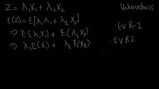 Unbiasedness of Generalized Estimator  Part A  Dougherty Review Chapter  Econometrics [upl. by Atiuqer144]