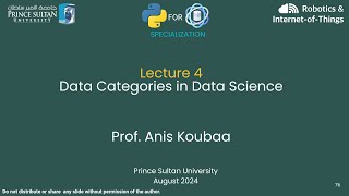 CS316 Lecture 04  Data Categories in Data Science [upl. by Sotos]