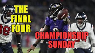 Championship Sunday Matchups Are HERE  Lions 49ers Chiefs Ravens All Eyes On Super Bowl Berth [upl. by Drehcir]