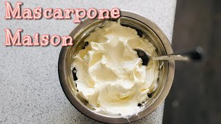 MASCARPONE FAIT MAISON AVEC 2 INGRÉDIENTS ET SANS THERMOMÈTRE 👩🏼‍🍳 Comment faire Deli Cuisine [upl. by Ambie]