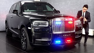 2022 NEW Rolls Royce Cullinan ARMORED  Klassen BUNKER Black FULL Review Interior Exterior [upl. by Ricardama]