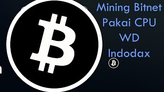 Mining Bitnet Pakai CPU Sampai WD Indodax [upl. by Mcclain723]