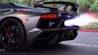 Lamborghini Aventador SVJ Gintani exhaust ULTIMATE sound HEADPHONE USERS BEWARE PURE SOUND [upl. by Nnanaej]