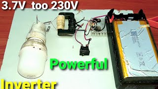 How to make 37v to 230v powerful inverter Full tutorial [upl. by Callan644]