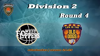 Atlasbasket  Div 2Round 4  WEST FLOPPERS vs OLD DOGS [upl. by Anele]