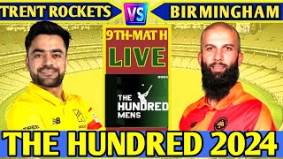 LiveTrent Rockets vs Birmingham Phoenix The hundred TR VS BP Live Commentary today [upl. by Ardnuahc]