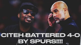 Manchester City Battered 40 By Tottenham Hotspurs Reaction [upl. by Lorrie282]