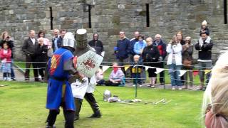 Caernarfon Castle sword fight [upl. by Koa]