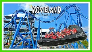 🎢 MOVIELAND Hollywood Park  Canevaworld Lago di Garda ✅ Italia  Amusement Park [upl. by Charmian334]