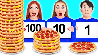 100 LAYERS FOOD CHALLENGE 4 [upl. by Nahgaem536]