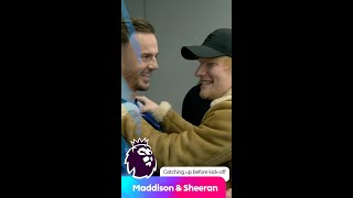 Ed Sheeran and James Maddison caught up before the Tottenham and Ipswich match [upl. by Conal]