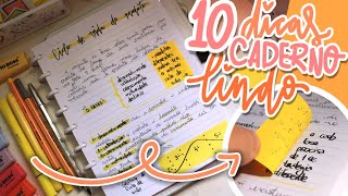 10 DICAS para deixar o CADERNO BONITO e ORGANIZADO  Karina Idalgo ♥ [upl. by Ginsberg3]