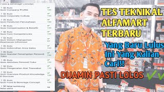 Tes Teknikal Alfamart Terbaru 2024 [upl. by Kennet]