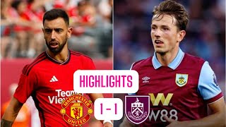 Manchester United 11 Burnley  All Goals amp Extended Highlights  Premier League 202324 [upl. by Barb]