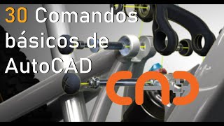 30 Comandos básicos de AUTOCAD en 15 minutos con atajos y aplicación [upl. by Maribelle416]