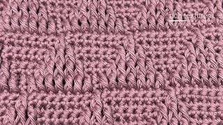 Embossed Triangle Stitch  How to Crochet [upl. by Hewitt918]