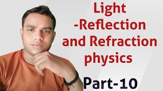 Refractive index class 10th CBSE [upl. by Tshombe]