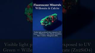 Fluorescent Minerals Willemite amp Calcite [upl. by Epolulot]