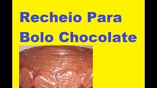 RECHEIO PARA BOLO DE CHOCOLATE BRANCO [upl. by Auqinahc]