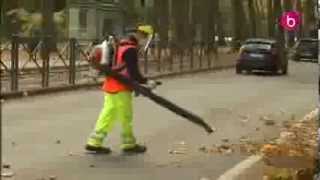 Ramassage des feuilles et branches après la tempête [upl. by Hulen]