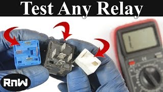 How to Test a 3 4 or 5 Pin Relay  With or Without a Diagram [upl. by Staford]