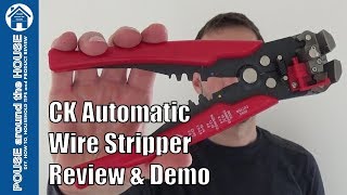 CK automatic wire stripper review and demo How to use CK cable stripper [upl. by Pierce310]