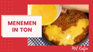 Türkische Menemen Rezept l Schritt für Schritt Menemen in Ton Auflaufform l kochen mit Katja [upl. by Jerrilee]