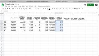 tree allometry input data part II [upl. by Amitie]