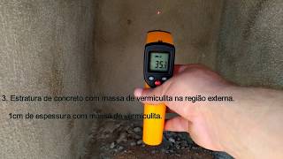 Isolamento térmico com vermiculita expandida Parte 1 [upl. by Elsi362]