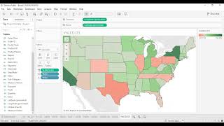 Tableau Tutorial for Beginners 25  How to Make a Filled Map in Tableau [upl. by Anirual]