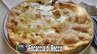 FOCACCIA DI RECCO RICETTA ORIGINALE [upl. by Adnalra]