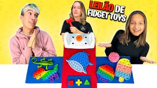 LEILÃO DE FIDGET TOYS  FIDGET TOYS CHALLENGE  TIO LUCAS [upl. by Neeneg]